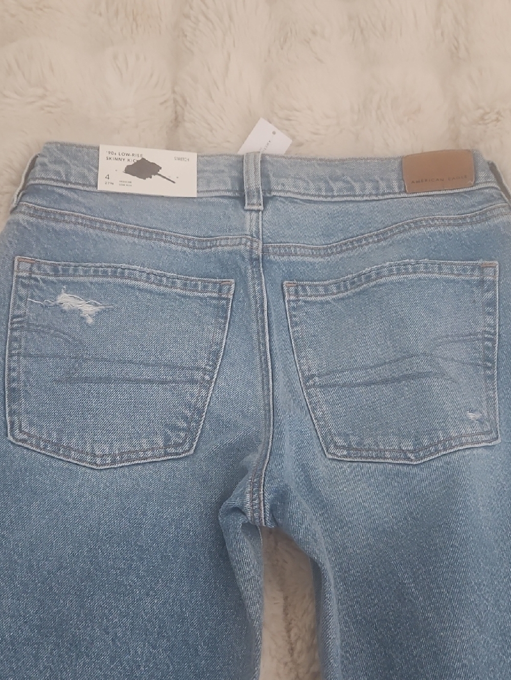 NWT American Eagle 90's Low-rise Skinny Kick Jeans - Picture 10 of 12